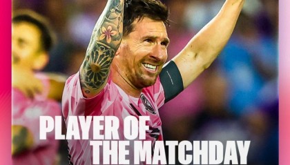 开云体育入口-梅开二度！梅西当选美职联本轮比赛最佳球员